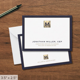 Elegant Luxury Gold Initial Logo Card