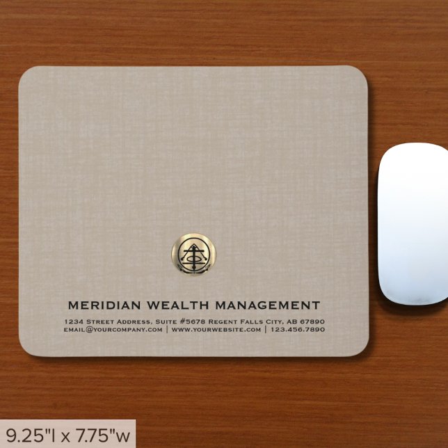 Elegant Luxury Gold Logo Mouse Mat (Creator Uploaded)