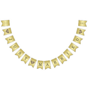 Elegant Luxury Gold Ornate wedding Bunting