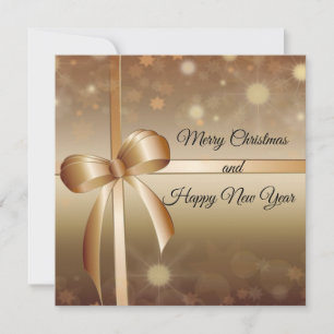 Elegant, Luxury, Gold, Shiny, Holiday Card