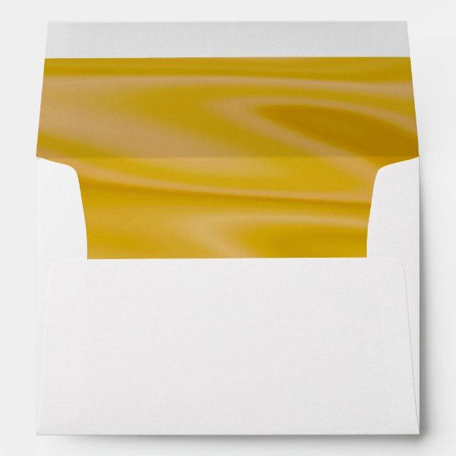 Elegant Luxury Gold Silk Satin Look 5 X 7 Wedding Envelopes (Back (Bottom))