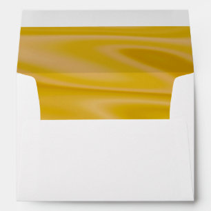 Elegant Luxury Gold Silk Satin Look 5 X 7 Wedding Envelopes