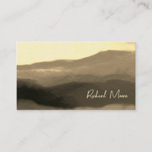 Elegant luxury golden grunge abstract signature business card