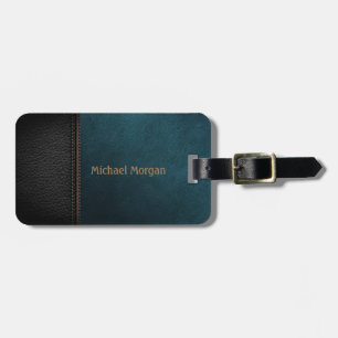 Elegant Luxury Green Leathe Look  Luggage Tag