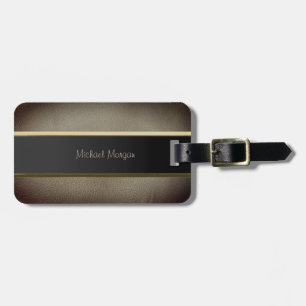 Elegant Luxury ,Leather Look Luggage Tag