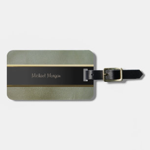 Elegant Luxury ,Leather Look Luggage Tag