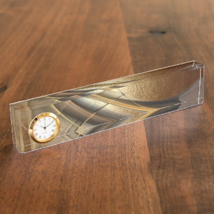 Elegant Luxury Leather Look Nameplate