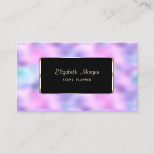 Elegant Luxury Modern Holographic Iridescent Business Card