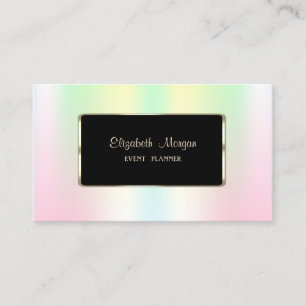 Elegant Luxury Modern Holographic Iridescent Business Card