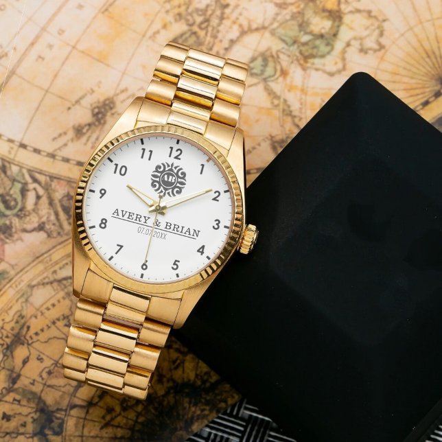 Elegant Luxury  monogram initials names Watch (Creator Uploaded)