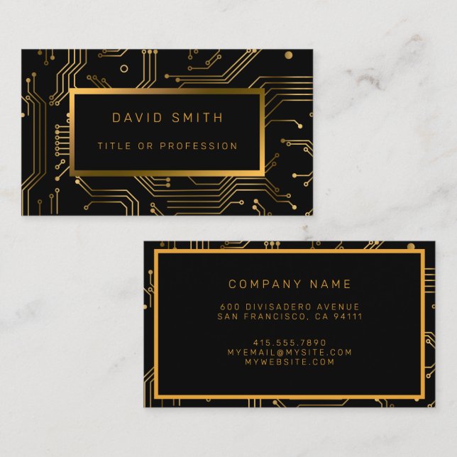 Elegant Luxury Professional Business Card (Front/Back)