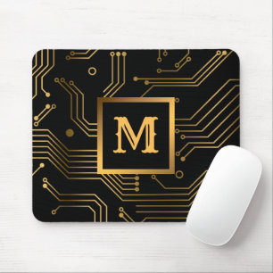 Elegant Luxury Professional Monogrammed Mouse Mat