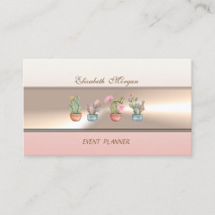 Elegant Luxury Professional Succulents Business Card