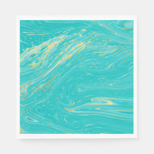 Elegant luxury royal Marble Gold Blue design Napkin