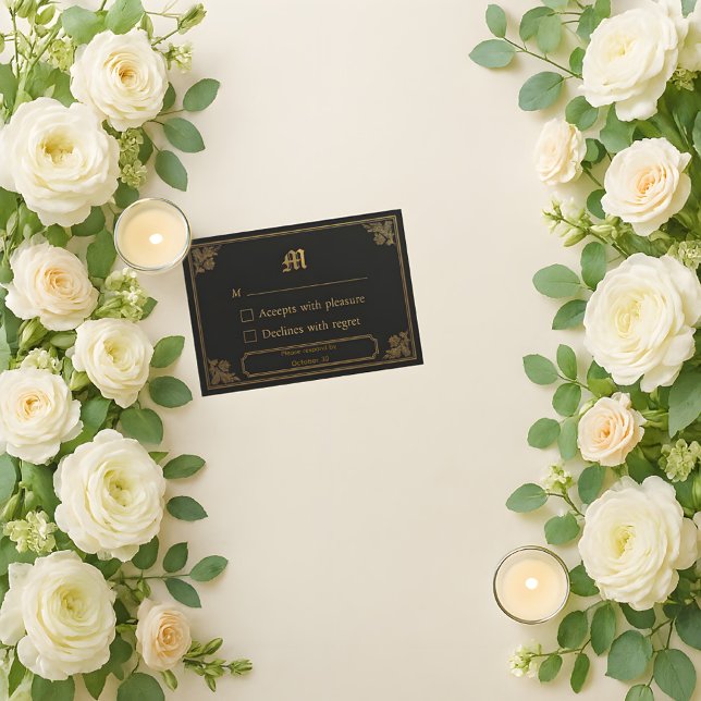 Elegant Luxury RSVP Card (Creator Uploaded)