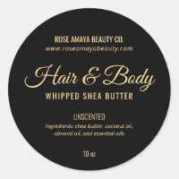Elegant Luxury Style Spa Beauty Soap Lotion Label