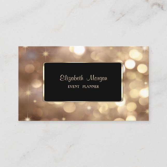 Elegant Luxury Stylish,Professional,Bokeh Business Card (Front)