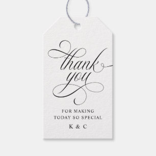 Elegant Luxury Wedding Thank You Favour Tags