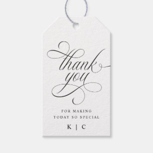 Elegant Luxury Wedding Thank You Favour Tags