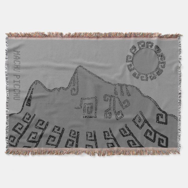 Elegant Machu_Picchu Cusco Peru Throw Blanket (Front)