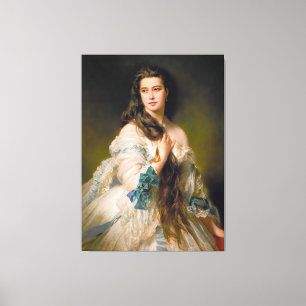 Elegant Madame Rimsky Korsakov Portrait Canvas Print