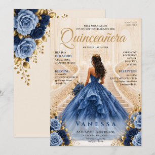 Elegant Magazine Cover Quinceanera Invitation