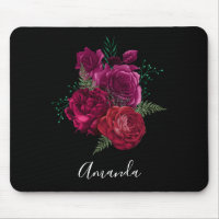Elegant Magenta Rose Floral Bouquet