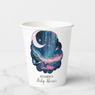 Elegant Magic Stars Baby Shower Paper Cups