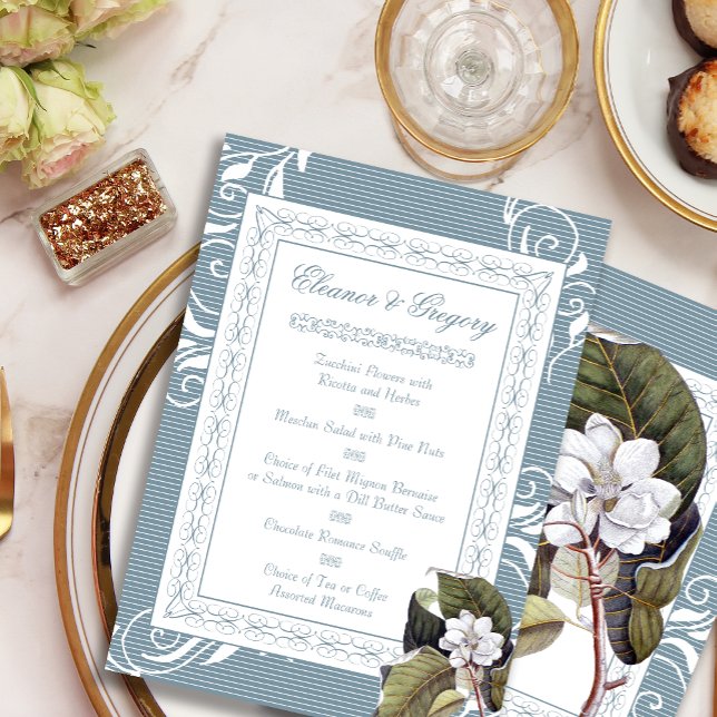 Elegant Magnolia Custom Wedding Menus (Creator Uploaded)