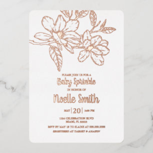 Elegant Magnolia Flowers, Baby Sprinkle