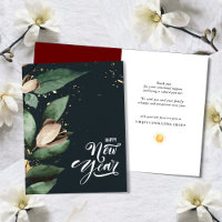 Elegant Magnolia Gold Confetti Foliage Corporate 