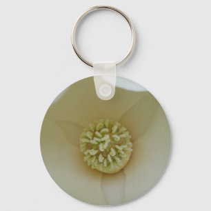 Elegant Magnolia Key Ring