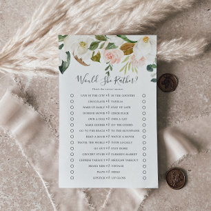 Elegant Magnolia Would She Rather Game Flyer