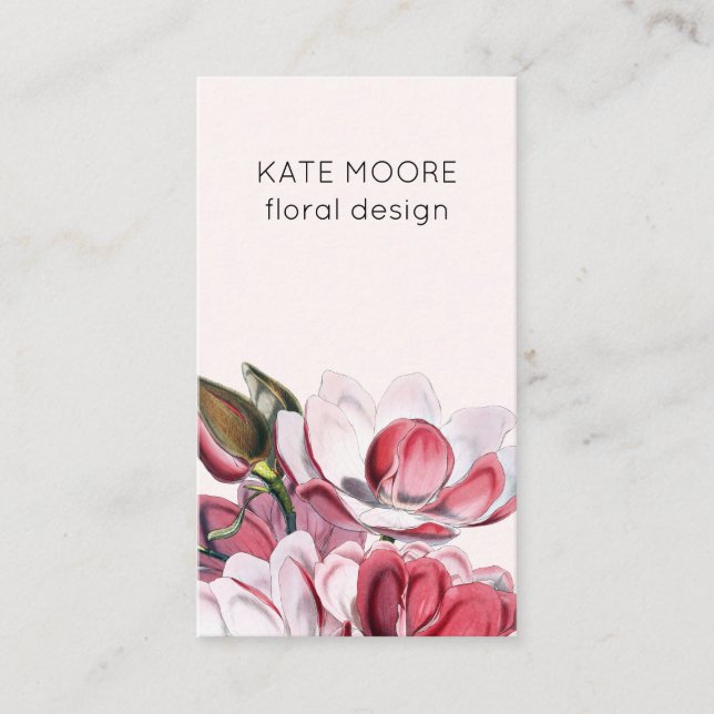 Elegant Magnolias Business Card (Front)