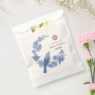 Elegant Magpie Double Xi Chinese Wedding Favour Bags