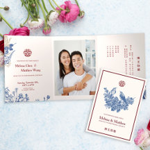 Elegant Magpie Floral Chinese Wedding