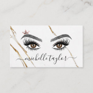 Elegant Makeup artist Beauty Lash Extension eye Business Card