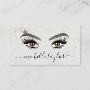 Elegant Makeup artist Beauty Lash Extension eye Business Card