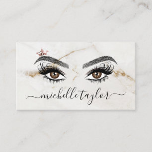 Elegant Makeup artist Beauty Lash Extension eye Business Card