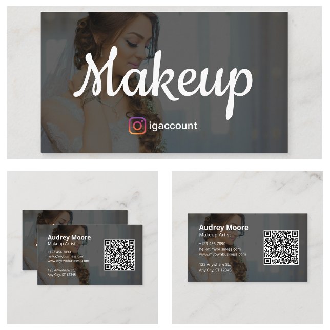Elegant Makeup Business Card (Elegant Makeup Business Card
)