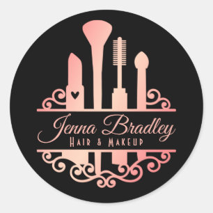 Elegant Makeup Tools Beauty Professional Classic Round Sticker