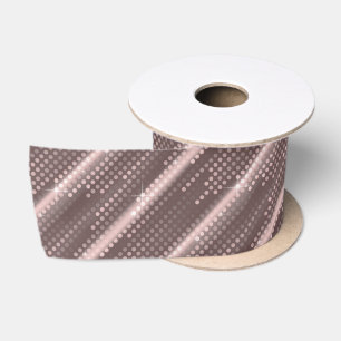 Elegant mallow big glitter polka dots matrix satin ribbon