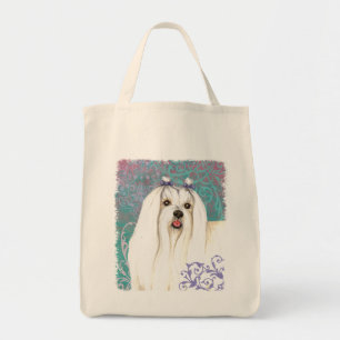 Elegant Maltese Tote Bag