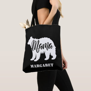 elegant mama bear personalised tote bag