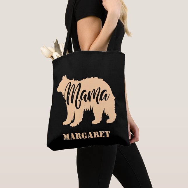 elegant mama bear personalised  tote bag (Close Up)