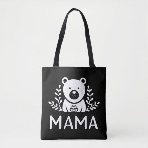 elegant mama bear personalised tote bag
