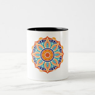 Elegant Mandala Ceramic Mug  Perfect Gift for Art