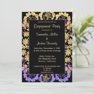 Elegant Mandala Engagement Party Invitation