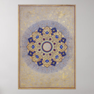 Elegant Mandala Flower Design Poster