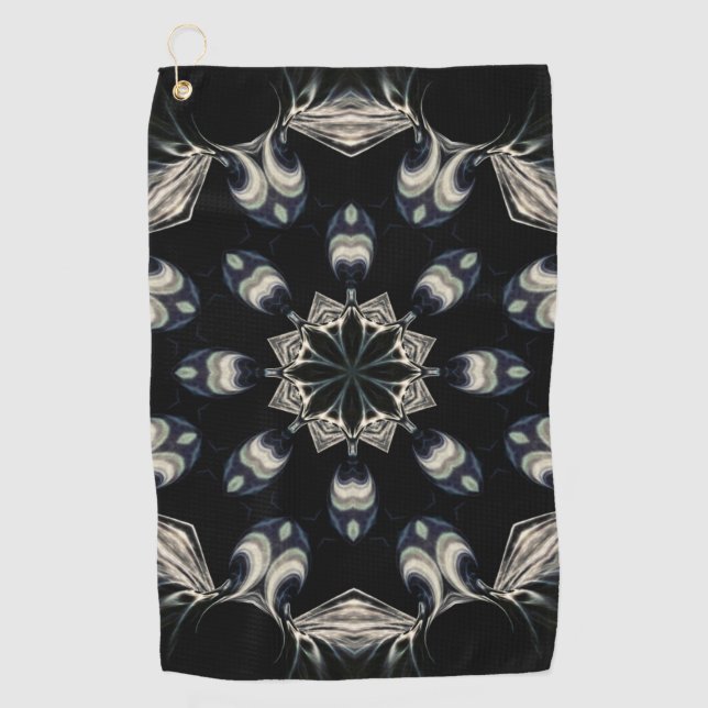 Elegant Mandala Golf Towel (Front)